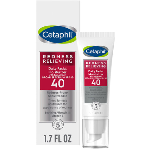 Cetaphil Redness Relieving Tinted Facial Moisturizer+SPF 40