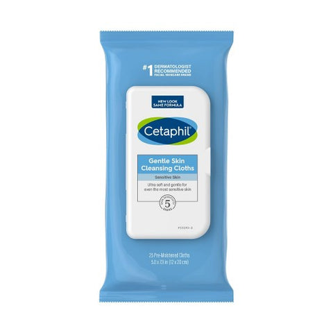 Cetaphil Gentle Skin cleansing cloths unscented 25ct